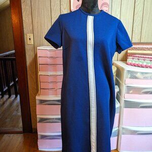 Vintage 60s/70s Plus Sized Stewardess Style Dress